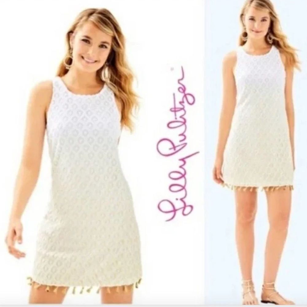 Lilly‎ Pulitzer White Sleeveless Dress Sz XS